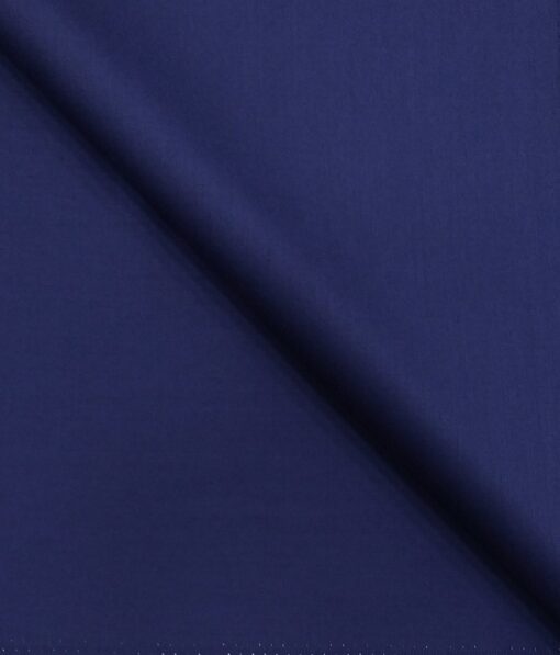 Don & Julio Royal Blue Solid Satin Weave Terry Rayon Suiting Fabric