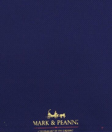 Mark & Peanni Dark Purple Oxford Structure Unstitched Terry Rayon Suiting Fabric