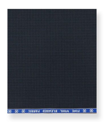 Raymond Dark Blue 20% Merino Wool Self Design Unstitched Suiting Fabric