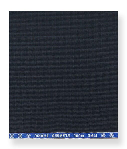 Raymond Dark Blue 20% Merino Wool Self Design Unstitched Suiting Fabric