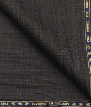 Raymond Medium Brown 17% Merino Wool Self Design Unstitched Suiting Fabric