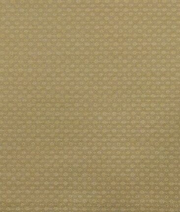 Roberto Ferrari Oat Beige Jacquard Unstitched Terry Rayon Suiting Fabric
