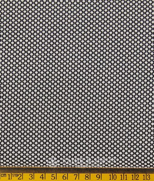 Sage & Simon White & Black Structured Unstitched Terry Rayon Blazer Fabric