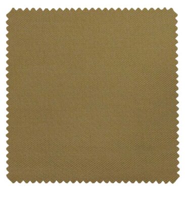 Grado by Grasim Khakhi Polyester Viscose Structured Unstitched Suiting Fabric