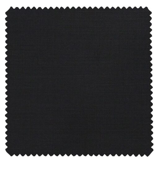 J.Hamsptead by Siyaram's Black Polyester Viscose Self Design Unstitched Suiting Fabric