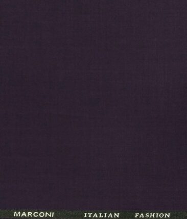 Marconi by Siyaram's Dark Purple Terry Rayon Solids Unstitched Suiting Fabric