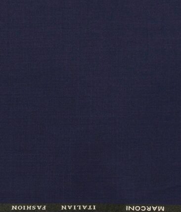 Marconi by Siyaram's Dark Royal Blue Terry Rayon Solids Unstitched Suiting Fabric