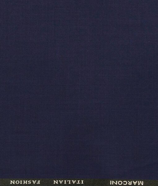 Marconi by Siyaram's Dark Royal Blue Terry Rayon Solids Unstitched Suiting Fabric