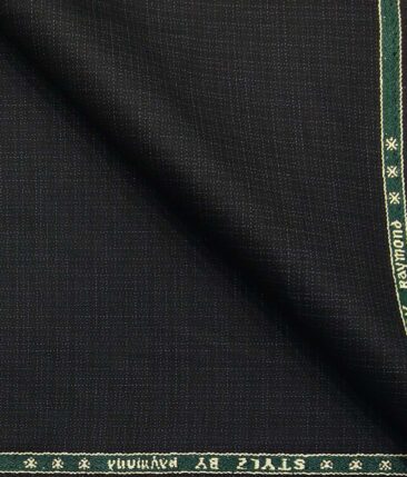Raymond Blackish Grey Polyester Viscose Self Design Unstitched Suiting Fabric
