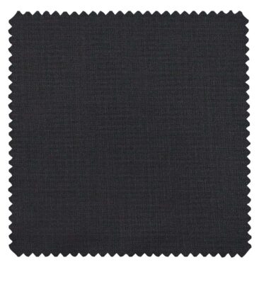 Raymond Dark Blue Polyester Viscose Self Design Unstitched Suiting Fabric