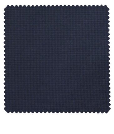 Reid & Taylor Aegean Blue Polyester Viscose Self Design Unstitched Suiting Fabric