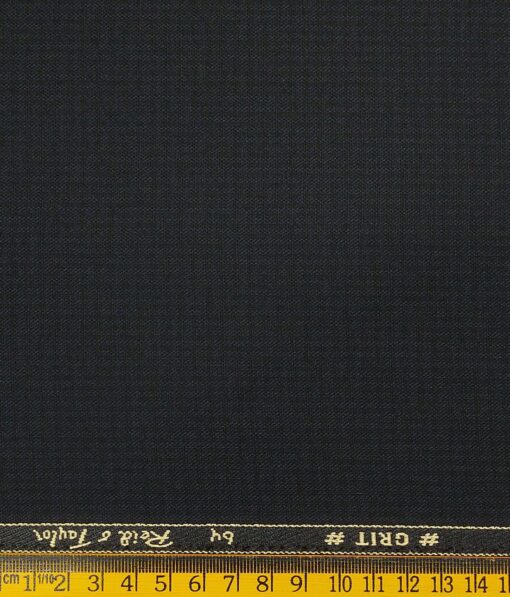 Reid & Taylor Dark Sea Green Polyester Viscose Self Design Unstitched Suiting Fabric
