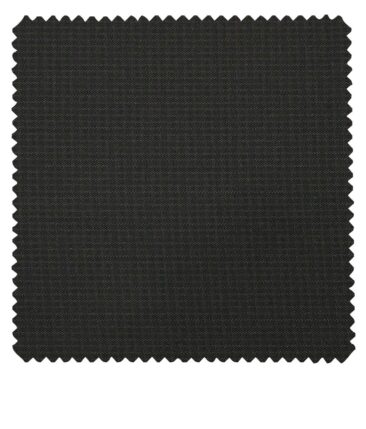 Reid & Taylor Dark Mehandi Green Polyester Viscose Self Structured Unstitched Suiting Fabric