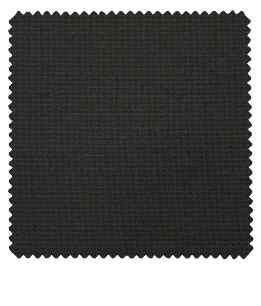 Reid & Taylor Dark Mehandi Green Polyester Viscose Self Structured Unstitched Suiting Fabric