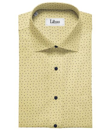 Ankur by Arvind Yellow 100% Premium Cotton Printed Shirt Fabric (1.80 M)