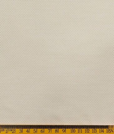 Exquisite Light Brown Poly Cotton Structured Shirt Fabric (2.40 M)