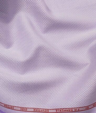 F.M. Hammerle Light Purple 100% Giza Cotton Jacquard Shirt Fabric (1.60 M)