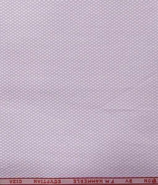 F.M. Hammerle Light Purple 100% Giza Cotton Jacquard Shirt Fabric (1.60 M)