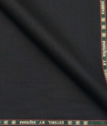 Combo of Raymond Blackish Grey Self Design Trouser Fabric With Exquisite White 100% Cotton Printed Shirt Fabric (Unstitched)