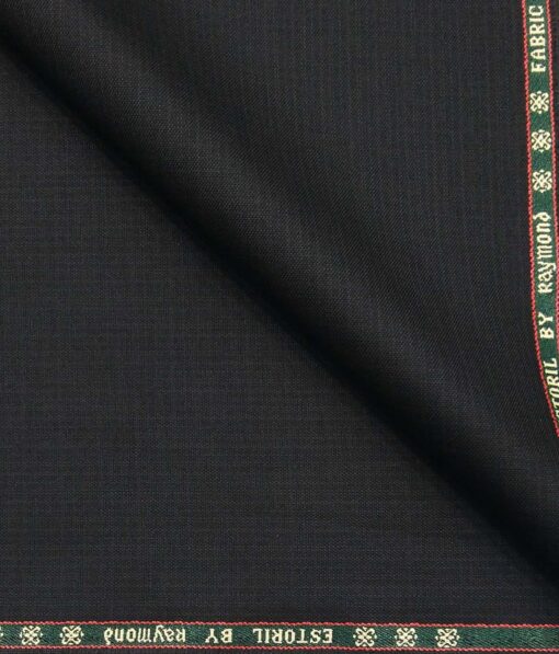 Combo of Raymond Blackish Grey Self Design Trouser Fabric With Exquisite White 100% Cotton Printed Shirt Fabric (Unstitched)