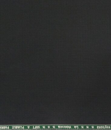 Combo of Raymond Black Self Checks Trouser Fabric With Exquisite White 100% Cotton Printed Shirt Fabric (Unstitched)
