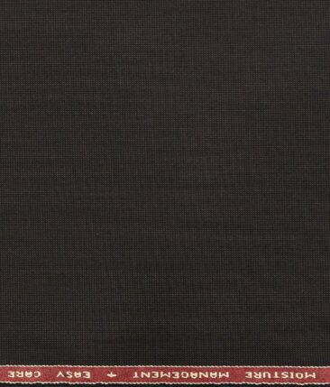 Combo of Raymond TechnoStretch Dark Brown Structured Stretchable Trouser Fabric With Monza Off-White 100% Cotton Printed Shirt Fabric (Unstitched)