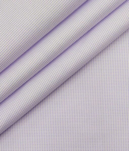 Combo of Raymond Dark Purple Self Design Trouser Fabric With Exquisite Light Purple Cotton Blend Structured Shirt Fabric (Unstitched)