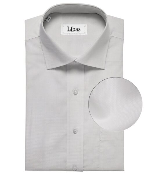 Raymond White 100% Egyptian Giza Cotton Oxford Weave Shirting Fabric