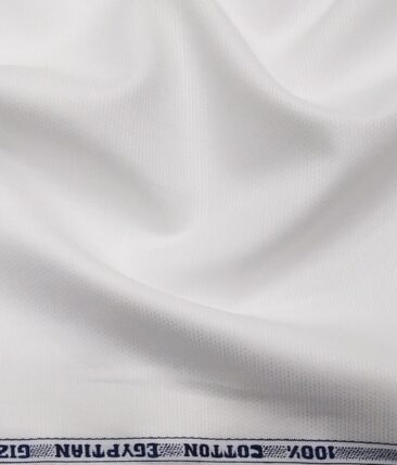 Raymond White 100% Egyptian Giza Cotton Oxford Weave Shirting Fabric
