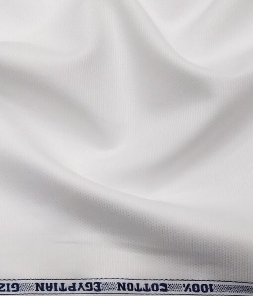 Raymond White 100% Egyptian Giza Cotton Oxford Weave Shirting Fabric