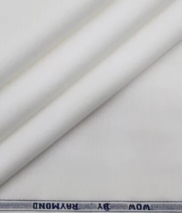 Raymond White 100% Egyptian Giza Cotton Oxford Weave Shirting Fabric