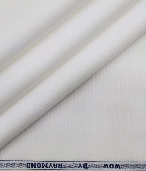 Raymond White 100% Egyptian Giza Cotton Oxford Weave Shirting Fabric