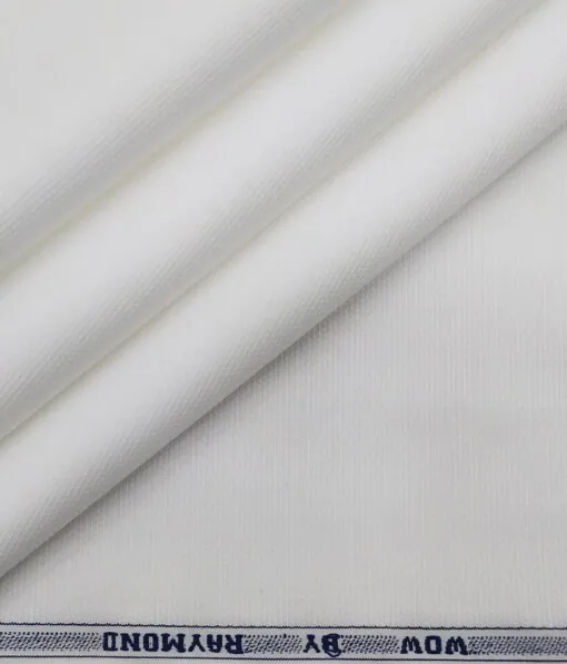 Raymond White 100% Egyptian Giza Cotton Oxford Weave Shirting Fabric