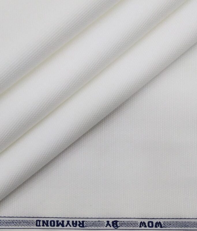 Raymond White 100% Egyptian Giza Cotton Oxford Weave Shirting Fabric