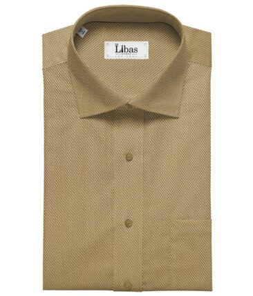 Soktas Gold 100% Giza Cotton Royal Oxford Weave Shirt Fabric (1.60 M)