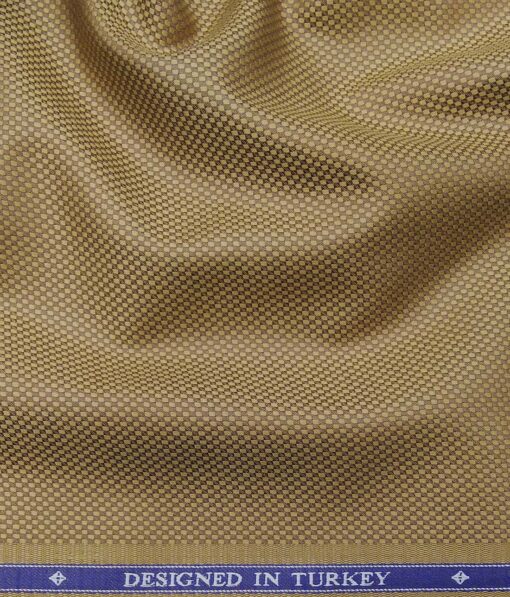 Soktas Gold 100% Giza Cotton Royal Oxford Weave Shirt Fabric (1.60 M)