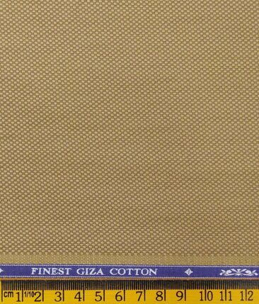 Soktas Gold 100% Giza Cotton Royal Oxford Weave Shirt Fabric (1.60 M)