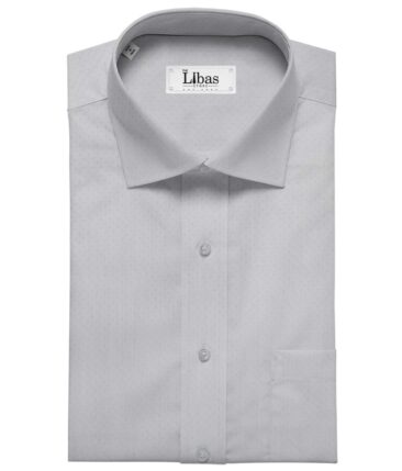 Soktas Sky Blue 100% Giza Cotton Self Dobby Shirt Fabric (1.60 M)