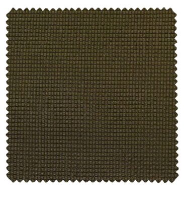 Arvind Men's Mehandi Brown 100% Cotton  Unstitched Trouser Fabric (1.30 Mtr)