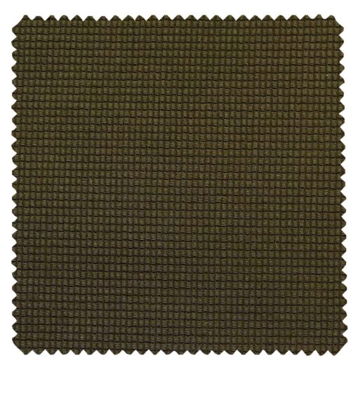 Arvind Men's Mehandi Brown 100% Cotton  Unstitched Trouser Fabric (1.30 Mtr)