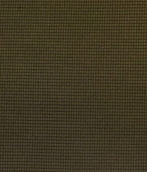 Arvind Men's Mehandi Brown 100% Cotton  Unstitched Trouser Fabric (1.30 Mtr)