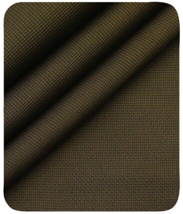 Arvind Men's Mehandi Brown 100% Cotton  Unstitched Trouser Fabric (1.30 Mtr) - Image 5