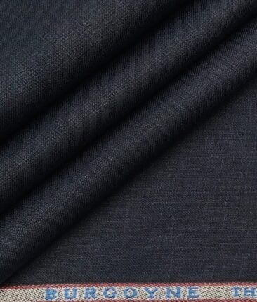 Burgoyne Men's Dark Royal Blue 100% Irish Linen Unstitched Trouser Fabric (1.30 Meter)