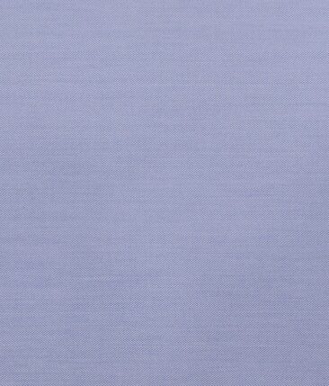 Cadini Italy Men's Sky Blue 100% Cotton Herringbone Weave Shirt Fabric (1.60 M)