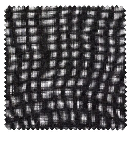 J.Hampstead Men's Blackish Grey 25 LEA 100% European Linen Strucutred Unstitched Suiting Fabric (3 Meter)
