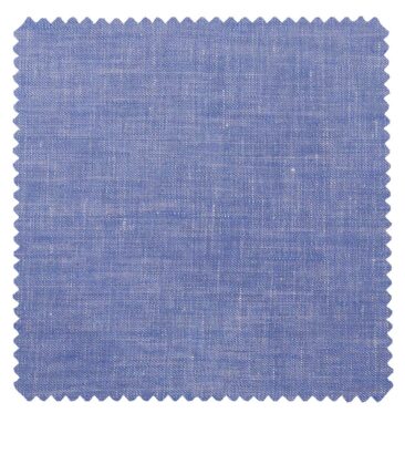 J.Hampstead Men's Light Blue 60 LEA 100% European Linen Self Unstitched Suiting Fabric (3 Meter)