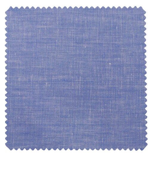 J.Hampstead Men's Light Blue 60 LEA 100% European Linen Self Unstitched Suiting Fabric (3 Meter)