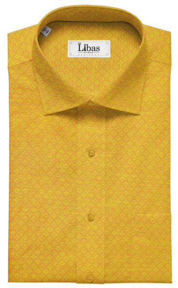 Nemesis Men's Bright Orange 100% Irish Linen Dobby Shirting Fabric (2.25 Meter)