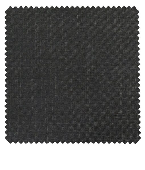 Raymond Dark Grey Polyester Viscose Self Design Unstitched Suiting Fabric - 3.75 Meter