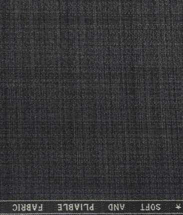 Raymond Pebble Grey Polyester Viscose Self Design Unstitched Suiting Fabric - 3.75 Meter